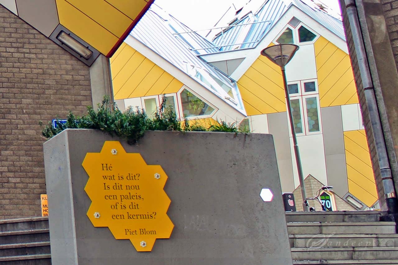 The words from the Architect Piet Blom