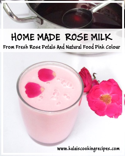 rose petals milk