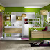 Desain Kamar Dengan Warna Hijau Yang Elegan