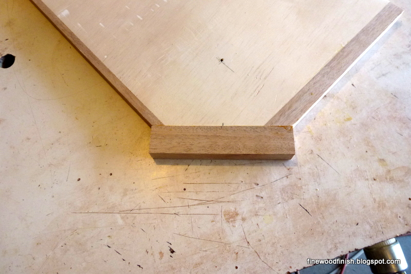 Fine Wood Finishing Rounded Corners on Veneered Wood