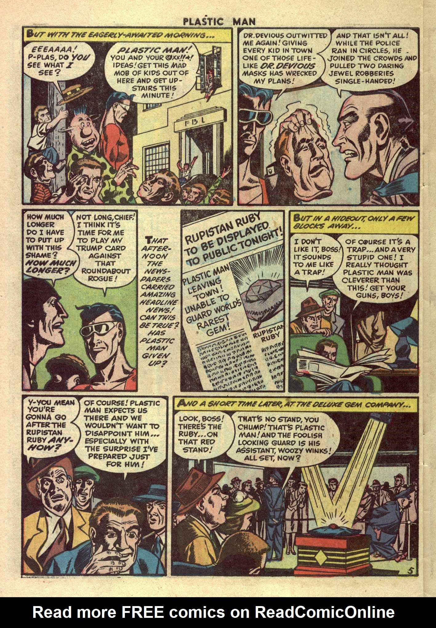 Read online Plastic Man (1943) comic -  Issue #42 - 30