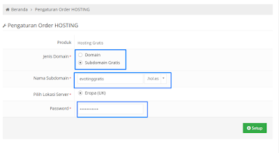 Cara mendaftar hosting dan domain gratis idhostinger Form mendaftar domain gratis IdHostinger