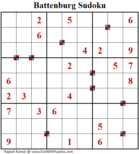 Battenburg Sudoku (Fun With Sudoku #215)