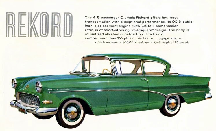 Redenaar Parelachtig De vreemdeling transpress nz: 1958 Opel Olympia Rekord advert