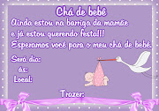 Convites e lembrancinhas de Cha de bebe