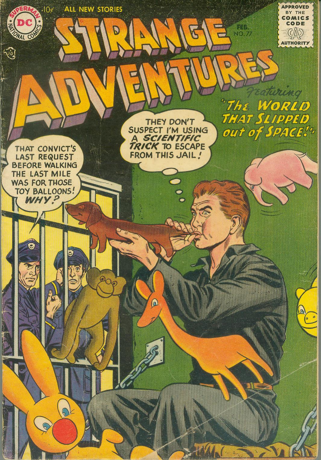 Read online Strange Adventures (1950) comic -  Issue #77 - 1
