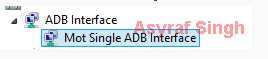 Mot Single ADB Interface