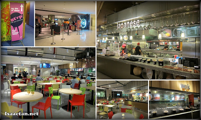 The huge space of Burp! with nine food stalls serving various food