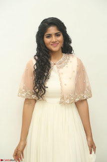Megha Akash in beautiful Cream Transparent Anarkali Dress at Pre release function of Movie LIE ~ Celebrities Galleries 004