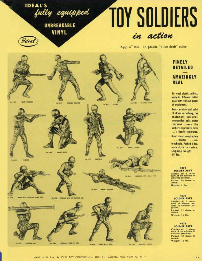 Toy soldiers and real battles Ideal Toy Company Plastic Soldiers