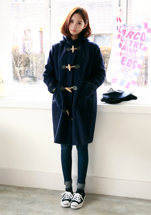 [Chuu] Toggle Front Hooded Coat | KSTYLICK - Latest Korean Fashion | K ...