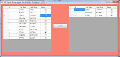 vb display datagridview row to another datagridview