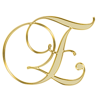 Elegante Alfabeto Dorado.