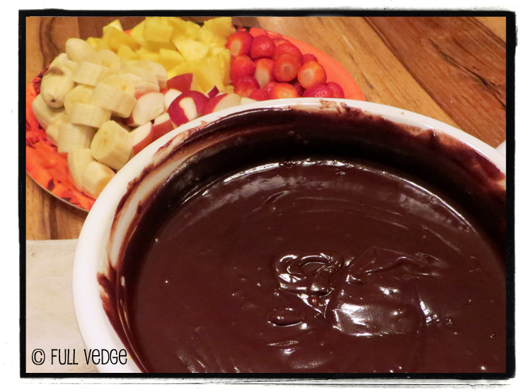 Fondue au chocolat Full vedge Recettes végétariennes et gourmandes!