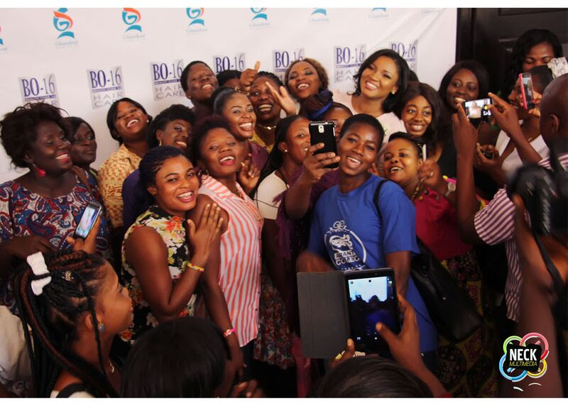 Photos: Omotola re-signed as BO16 ambassador ahead of birthday