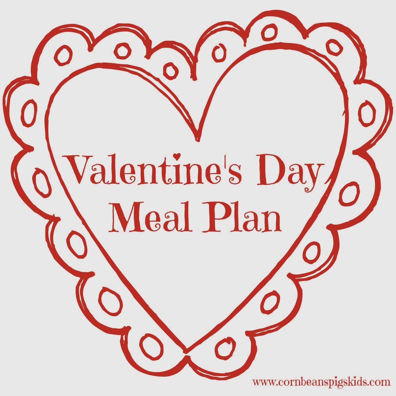 Valentine's Day Menu Plan