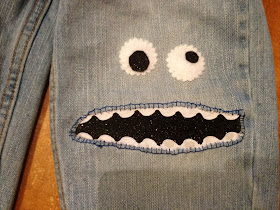 Crafty Night Owls: Mending Holy Jeans~ Fun and Practical
