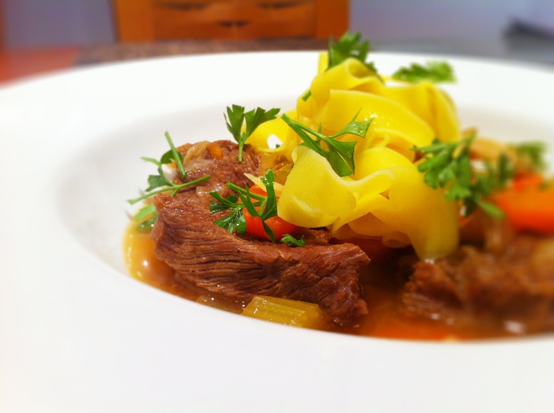 The Silver Chef White Wine Beef Stew With Pappardelle