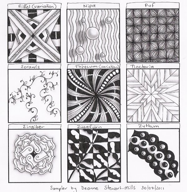 My Stamping Place: Zentangle - the value of shading.