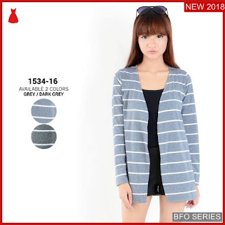 BFO124B28 BAJU Model CARDIGAN BLOUSE Jaman Now ATASAN BMGShop
