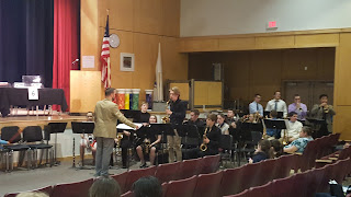 The FHS jazz band performed