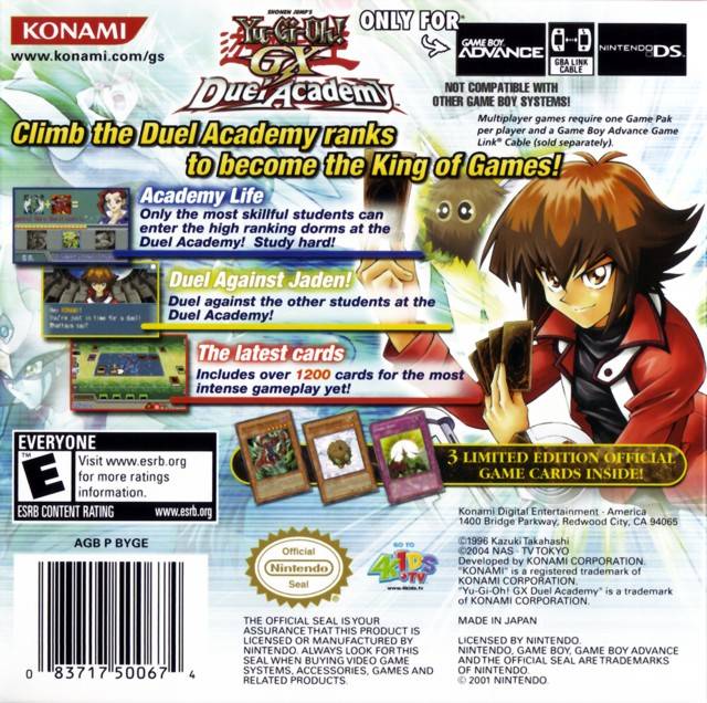 download yugioh gx duelist academy rom for gba.