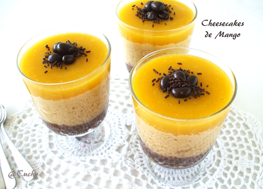 Cheesecake de mango {sin horno}