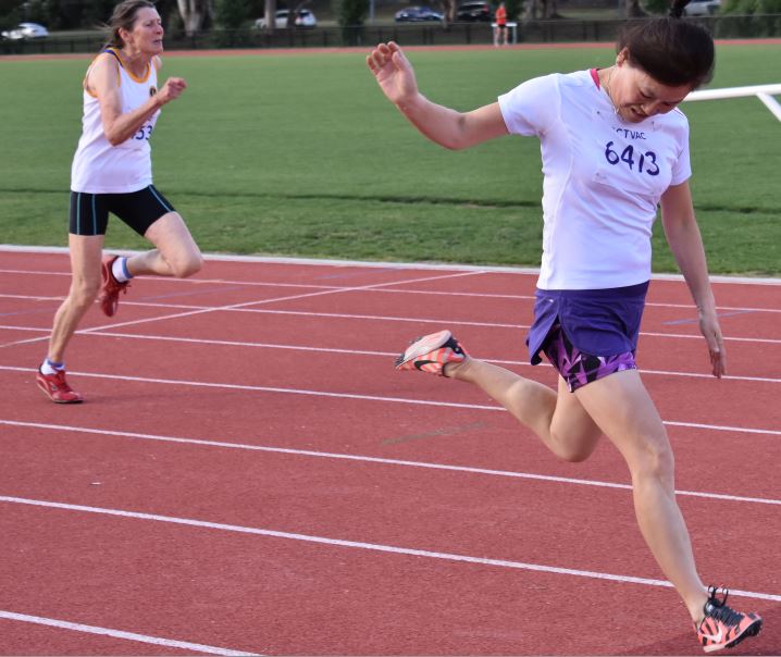 ACT Masters Track Pentathlon Night ; Steve 3 x 3 minutes ; Keith 3 x