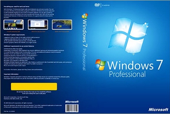 تحميل ويندوز7 بروفشنال Windows 7 Professional برابط واحد بصيغة Iso