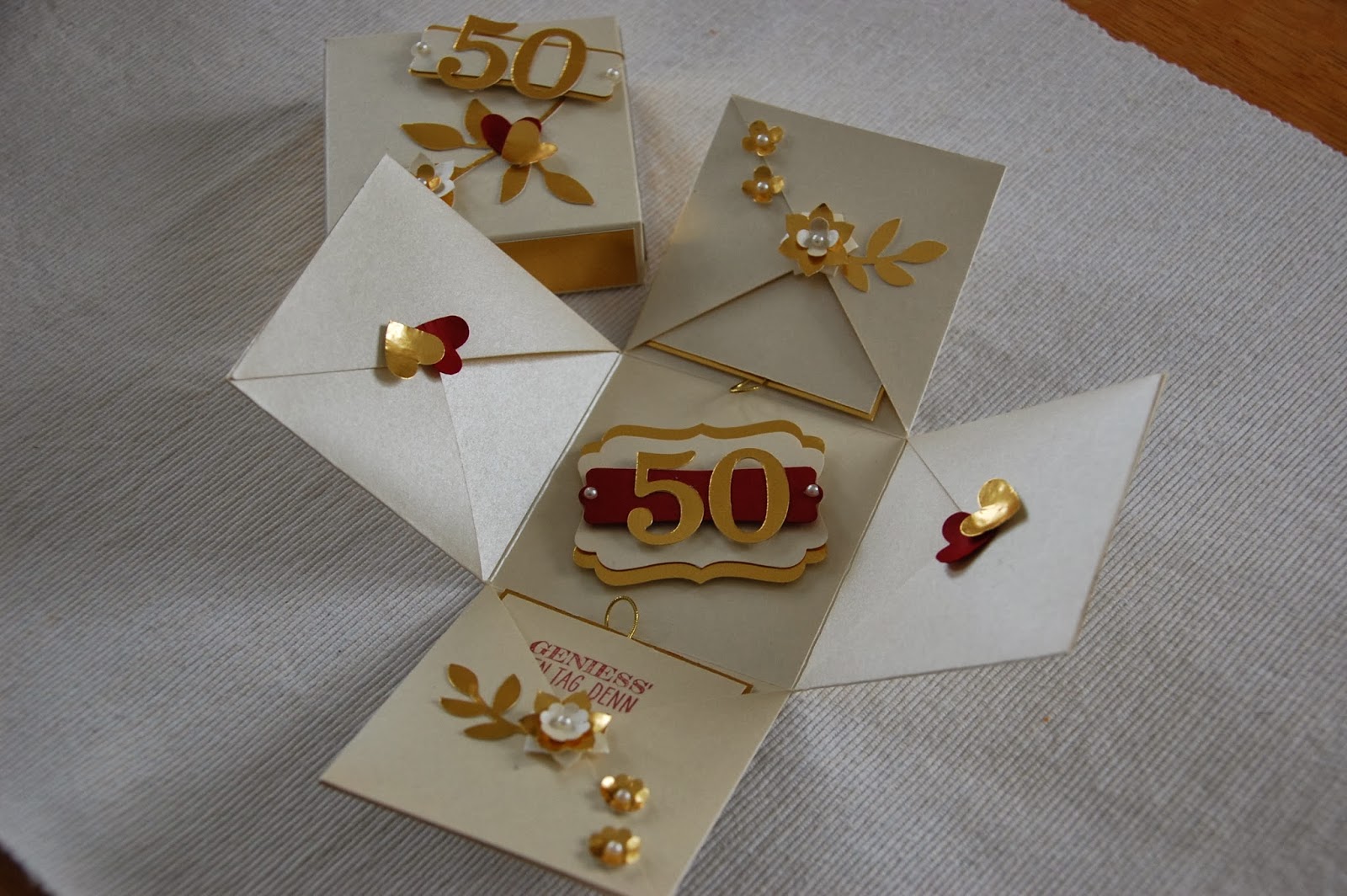 Selber Basteln Geschenke Zur Goldenen Hochzeit Basteln bastelnordlicht.blogspot.com