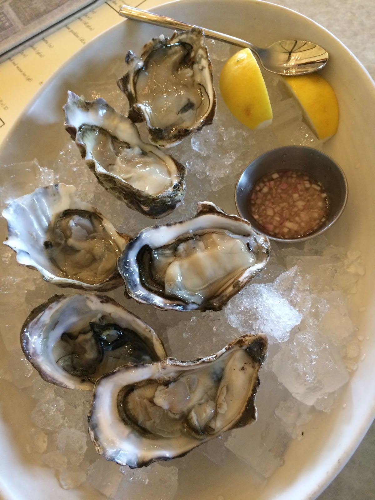 Nana's Blue and White Dishes Kaipara Oysters