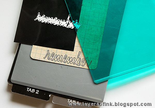 Layers of ink - Mini Clipboard Tutorial by Anna-Karin, with Sizzix dies by Tim Holtz and Inksheets