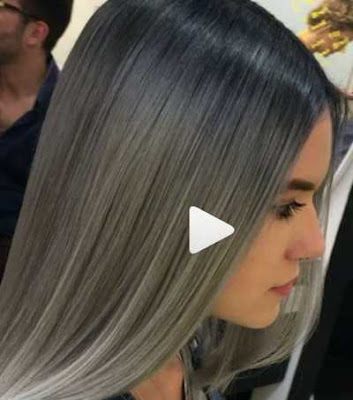 warna rambut abu-abu berpadu dengan warna steel dan silver warna rambut abu-abu berpadu dengan warna steel dan silver_9874457