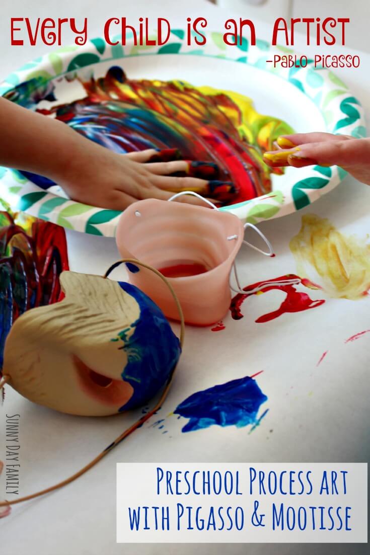 See how my preschoolers helped me discover the true joy of making art in this book inspired art activity.