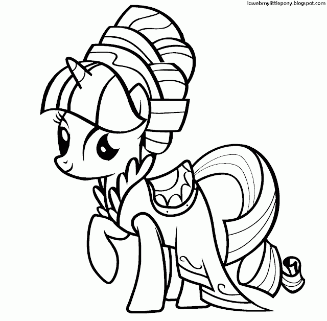 My Little Pony: Dibujos para colorear de Rarity de My