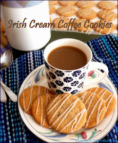 Irish Cream Coffee Cookies will remind you of those winter mornings when you sit down with a cup of coffee with a shot of Irish Cream. | Recipe developed by www.BakingInATornado.com | #recipe #cookies