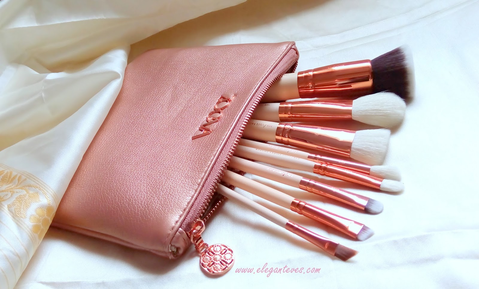 Review of Zoeva Rose Gold Brush Set Dupe from AliExpress Elegant Eves