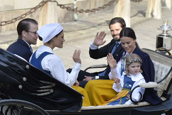 King Carl Gustaf and Queen Silvia of Sweden, Crown Princess Victoria and Prince Daniel, Prince Carl Philip and Sofia Hellqvist, Princess Madeleine 