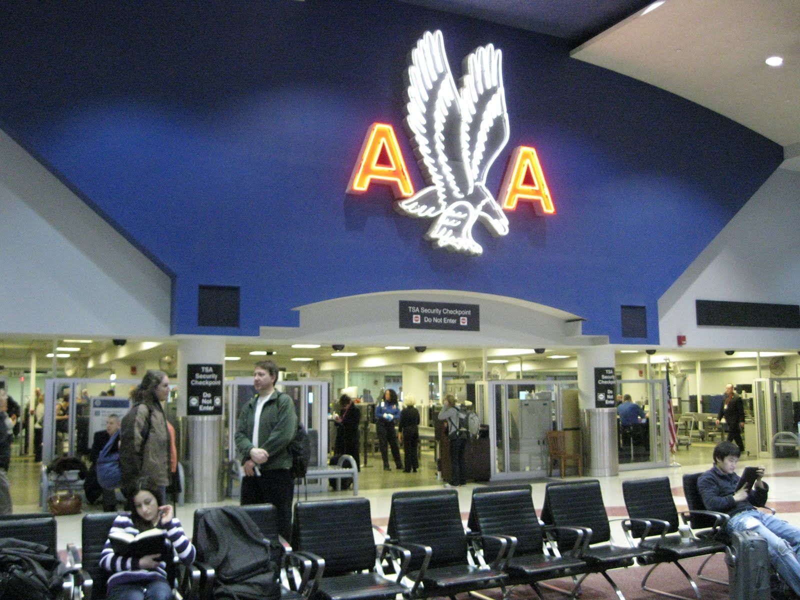 Airline Terminal Mania Boston's Logan Airport, Terminal B Saved by neon