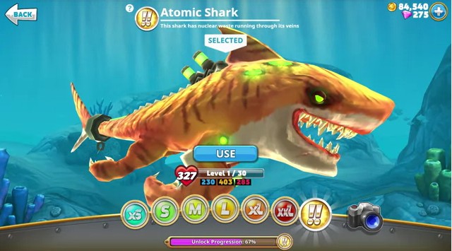 хангри шарк акулы. загрузочное меню hungry shark world.