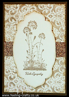 Stylish Sympathy Card using Serene Silhouettes Stamps by Stampin' Up! Demonstrator Bekka www.feeling-crafty.co.uk