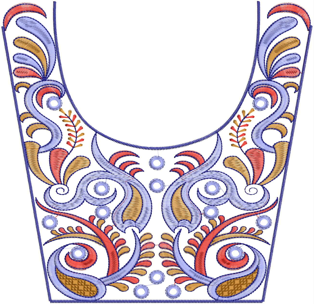 EmbDesignTube Neck Designs For Embroidery Salwar Kameez