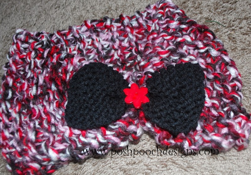 Posh Pooch Designs Dog Clothes: Chunky Cowl With Bow - My First Knitting Patt...