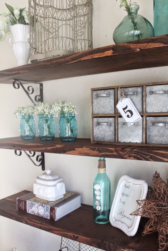 All Mimsy: DIY Rustic Shelves