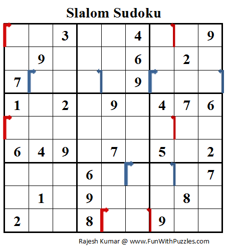 Slalom Sudoku (Daily Sudoku League #76)