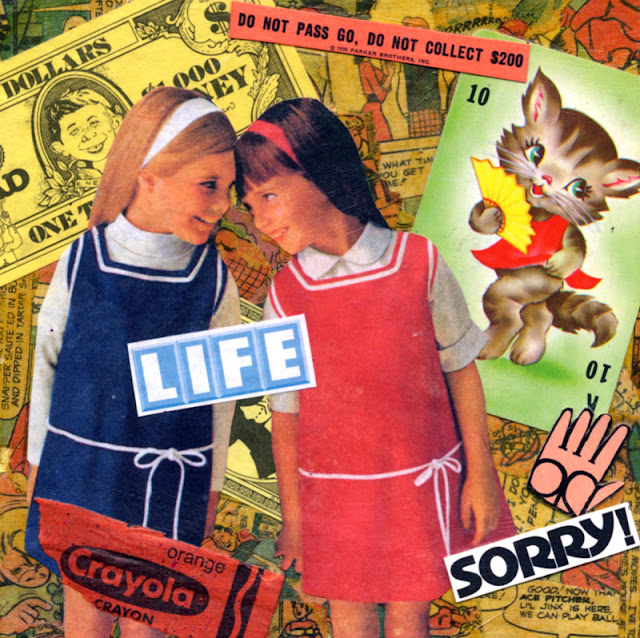 paper collage about girlhood