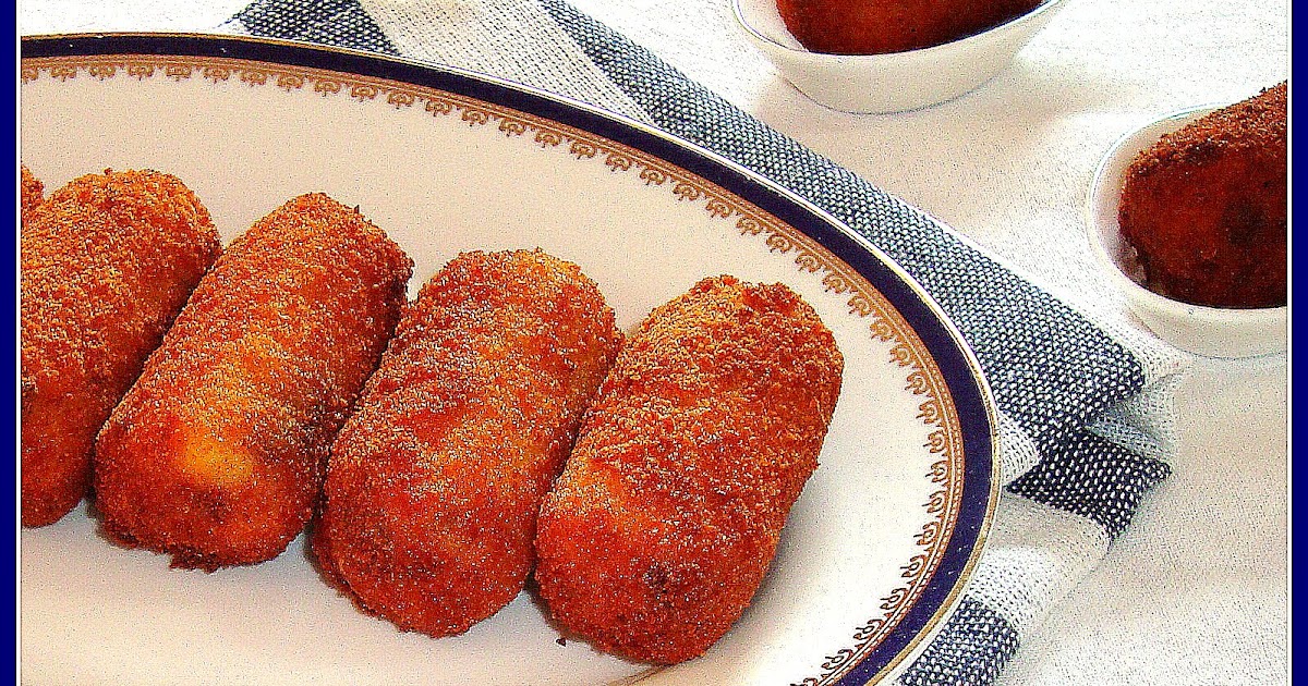 QUIERO SER SÚPER FAMOSA Croquetas de setas y pollo rustido