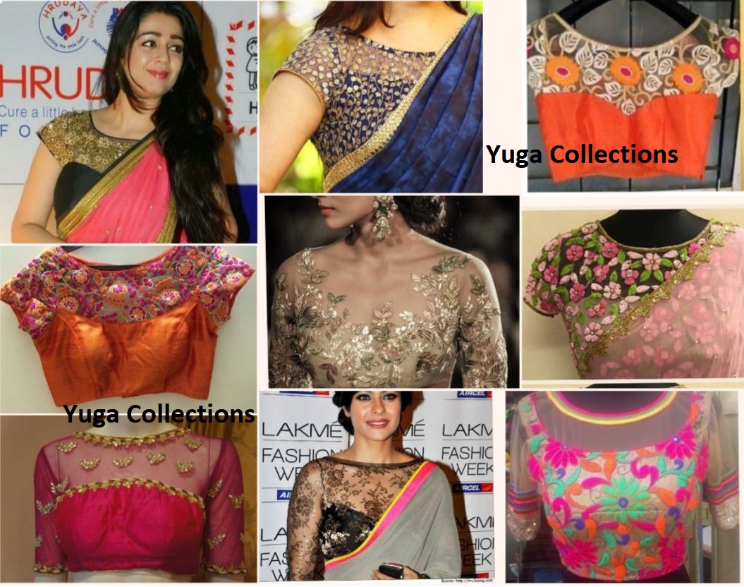 Wedding Silk Saree Blouse Front Neck Designs 50 Latest Silk