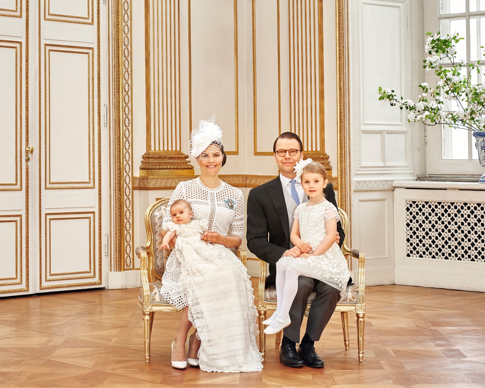 Queens of England Official photos of Prince Oscar's christening