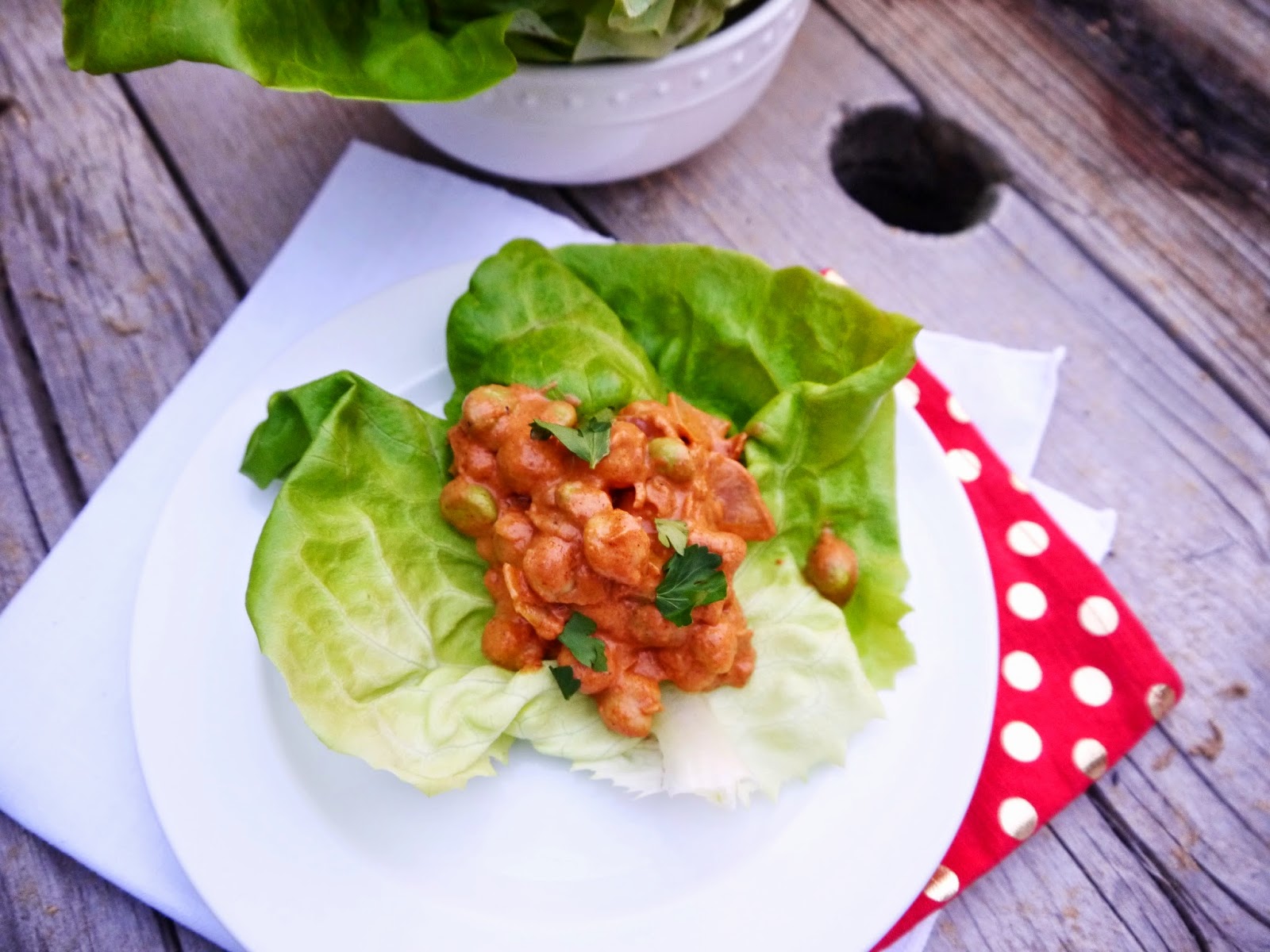 Eighty Twenty 80 Indian Butter Chickpea Lettuce Wraps